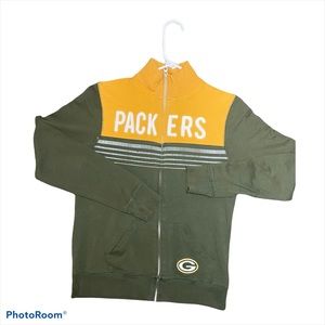 Women’s Green Bay Packers NFL Forty Seven Brand Zip Up Sweatshirt Size Large